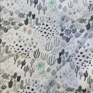 Pottery Barn Organic Cotton Cactus Crib Sheet